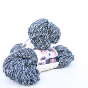 דוללה לסריגה אפור כהה-לבן (ג'וזפה)